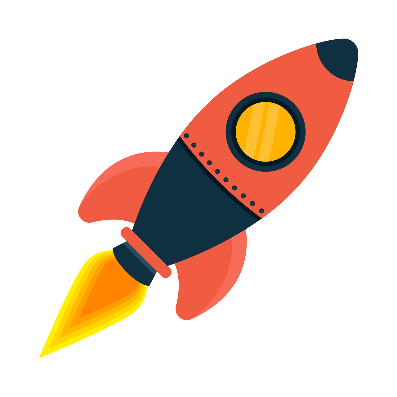 Website Launch Rocket Icon